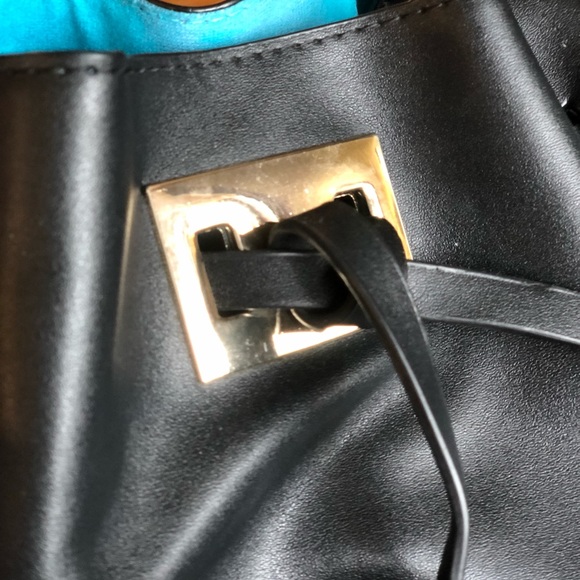 Black Faux Leather Crossbody Bag - Picture 3 of 8